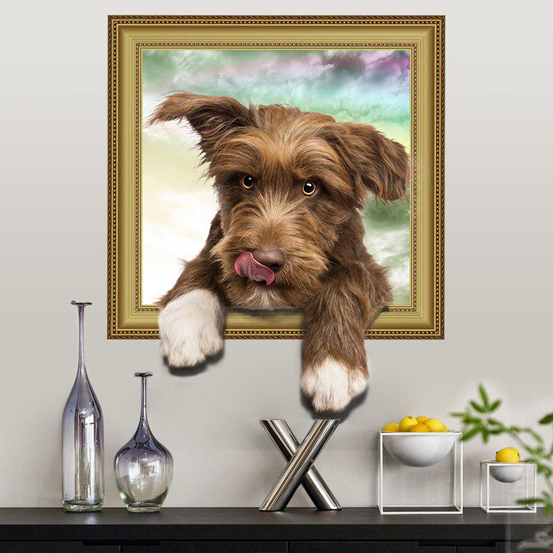 Stickers Vivid and Cute Dog Living Room Bedroom Children's Room Pet Shop Background Decorative Wall Stickers Removable