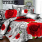 Four-piece 3D Printed Quilt Cover Simple Bedroom Bedding Soft Household Items Set
