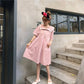 Sailor Suit  Cute Sweet Girl Ruffle College Style Age Reduction Looser  Short Sleeve Dress