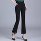 Autumn and Winter Micro Horn High Waist Loose and Thin Korean Style High Waist Large Size Casual Lace Lace Pants Women