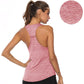 Women's Yoga Vest Moisture-wicking Vest Sports Underwear Loose Yoga Wear I-shaped Vest Running Top T-Shirt Plus Sized Clothes Tops for Women
