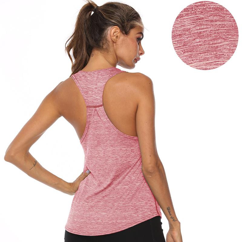 Women's Yoga Vest Moisture-wicking Vest Sports Underwear Loose Yoga Wear I-shaped Vest Running Top T-Shirt Plus Sized Clothes Tops for Women