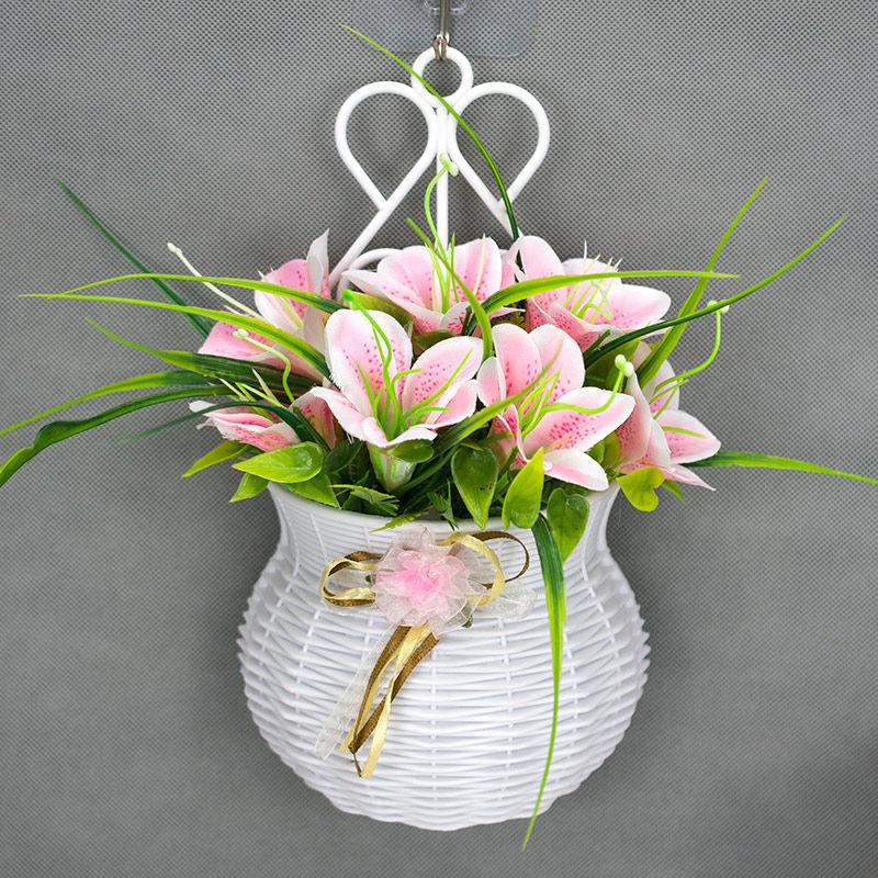 Pendant Bedroom Living Room Wall Arrangement Bouquet Wall Decoration Fake Flower Set Rose Simulation Flower