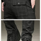 Spring and Summer Plaid Casual Pants Men's Thin Business Straight Loose Pants