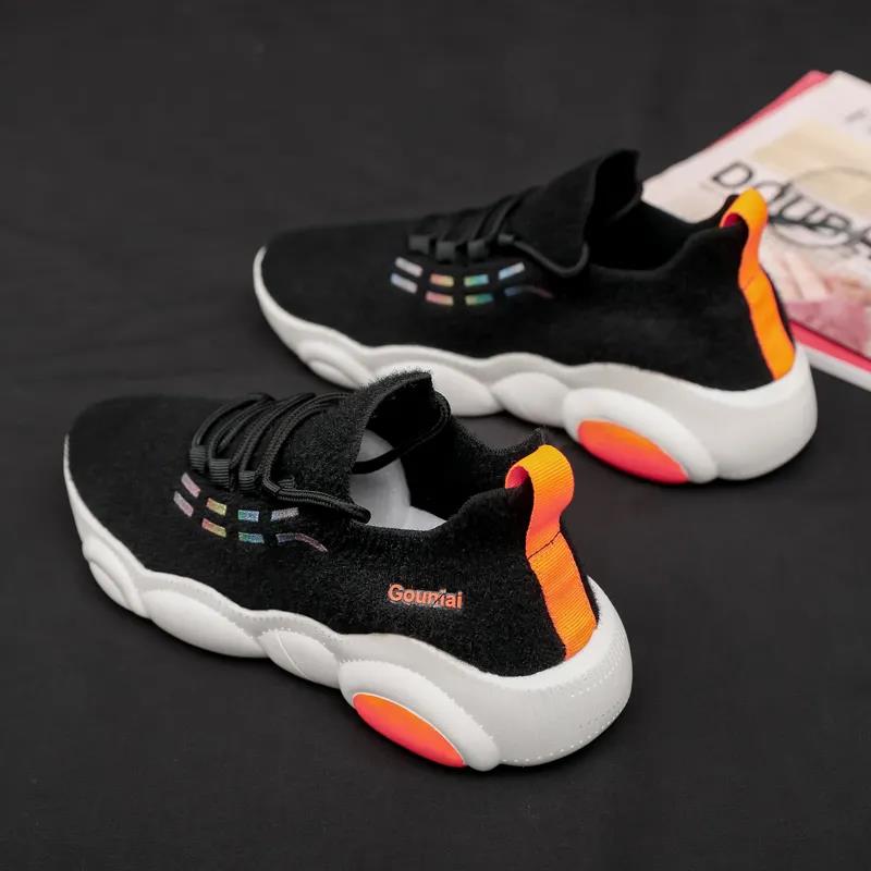 Shoes Female Korean Version of All-match White Women's Shoes Tide Soft Bottom Sports and Leisure Student Daddy Single Shoes