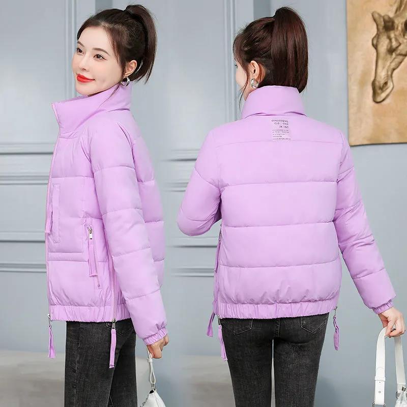 Glossy Down Coat Women's Short Loose Cotton Coat Bread Coat