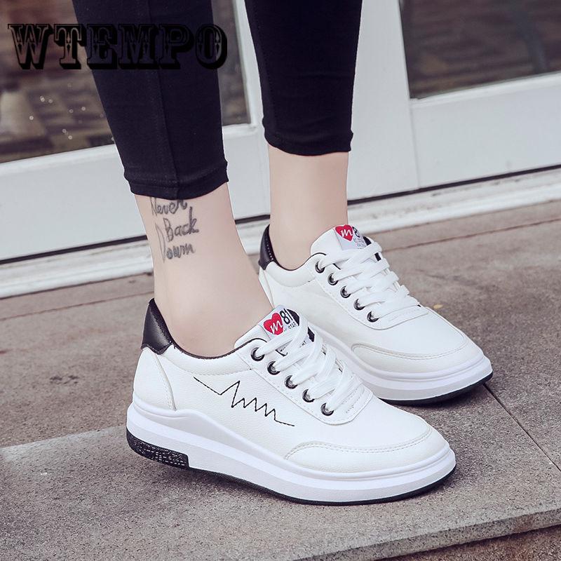Board Shoes Women's Shallow Mouth Flat Bottom Student Sports