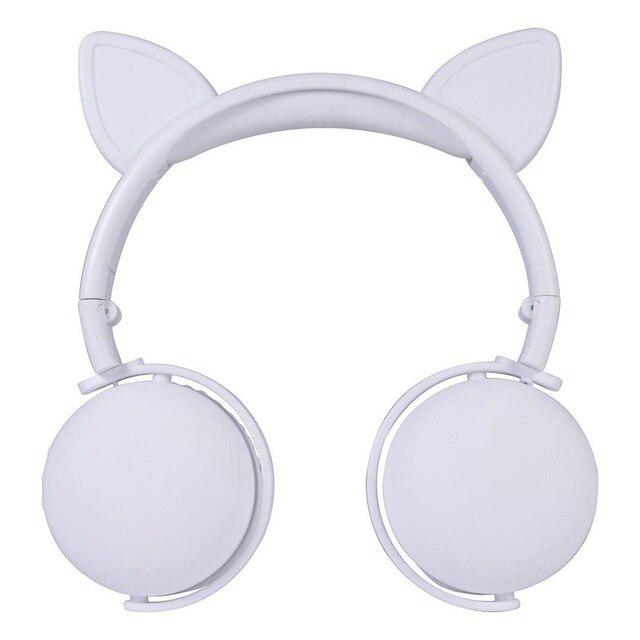 Durable Cartoon Bluetooth 5.0 Headset Wireless Foldable Little devil Cat-ear Antler Stereo headphone