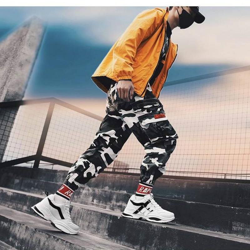 Spring shoes men Daddy shoes Wild casual breathable inner running shoes Solid color daddy shoes