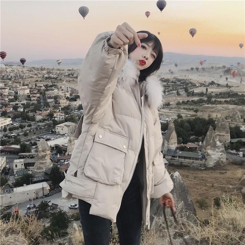 Winter Ins Style Thick Cotton Coat Loose Casual Short Down Coat Simple and Versatile Female Jacket