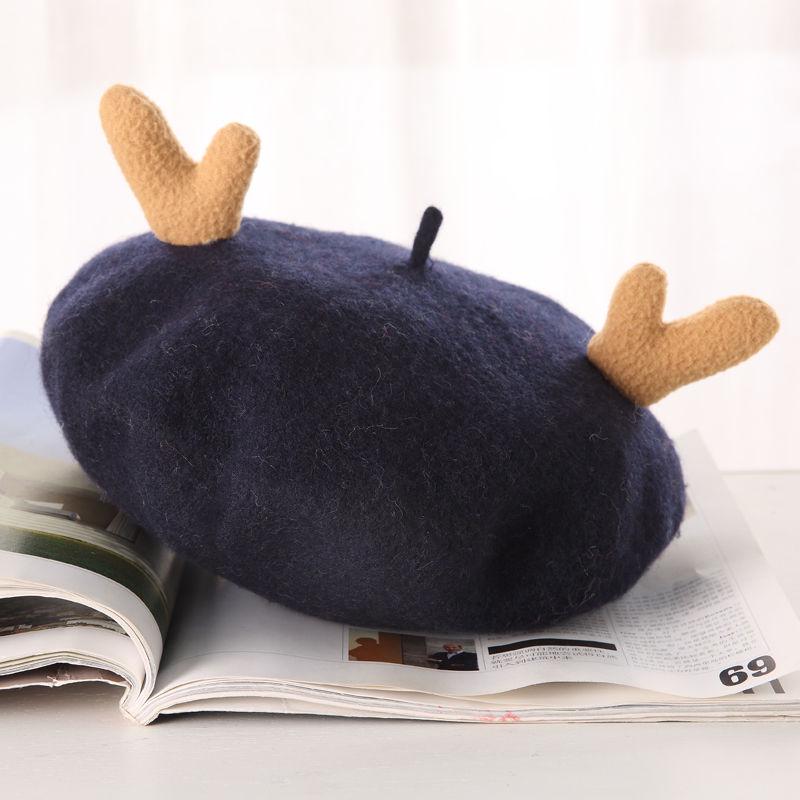 Winter Christmas gift  Berets Hairy elk hat Woman Christmas decoration Christmas hat