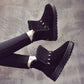 Children's Winter Korean Snow Boots Thick Cotton Shoes All-match Flat-bottomed Plus Fleece Ankle Boots