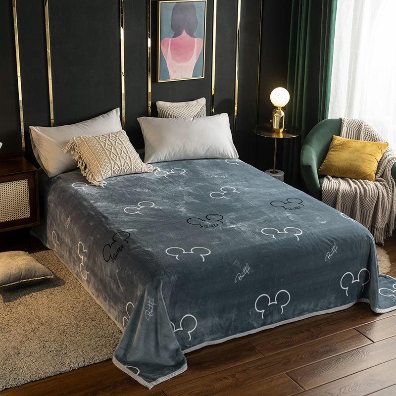 Thickened Flannel Blanket Quilt Blanket Summer Double-sided Fleece Bed Sheet Single Coral Fleece Blanket Bed Sheet Winter