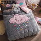 FlannelOn The Bed Fabric Super Soft Fashion Bedclothes Cobertor Coral Fleece