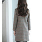 Spring and Autumn Temperament Mid-length Coat Popular Casual Loose Plaid Windbreaker Jacket Women
