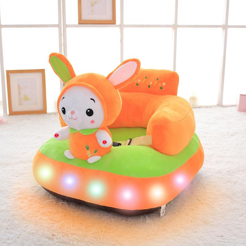 Luminescent with Music Infant Baby Sofa Chair 3 -6 Months Child Small Sofa Training Seat Seat Belt Anti-fall and Anti-rollover