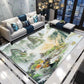 3D Household Yoga Rug Mat Retro Chinese Style Carpets Living Room Bedroom Study Bedside Carpet Decor