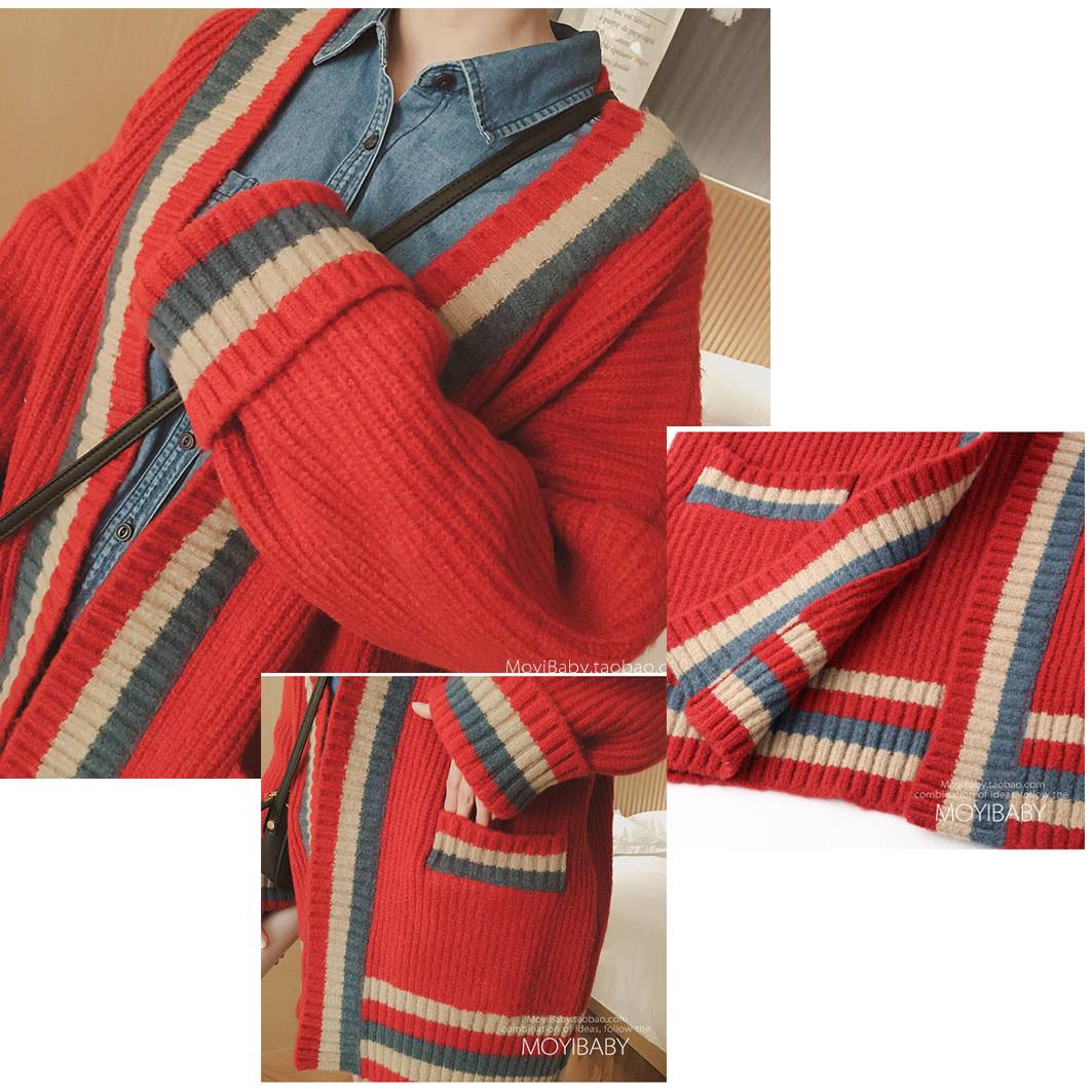 Sweater Thicken Autumn Mid-length Loose Japanese Soft Sister College Style Student Women