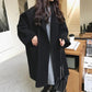 Autumn and Winter Woolen Coat Korean Fashion Mid-length Woolen Coat Thickened Over The Knee Plus Size Woolen Coat