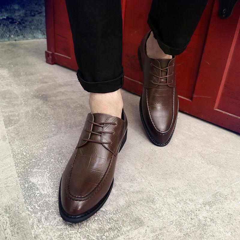 Men Dress Shoes Leather Oxfords Mens Formal Shoes Genuine Leather Business Men's Shoes