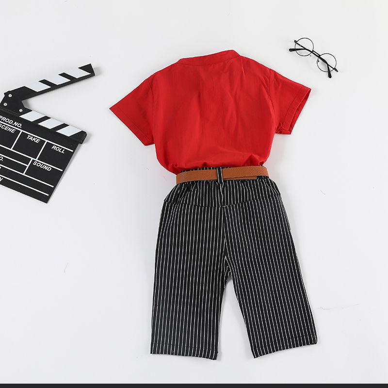 Children's Clothing Boys' Suits Children's Clothing Middle Small Children Children Baby Dresses Short-sleeved Summer DressesKorean Version