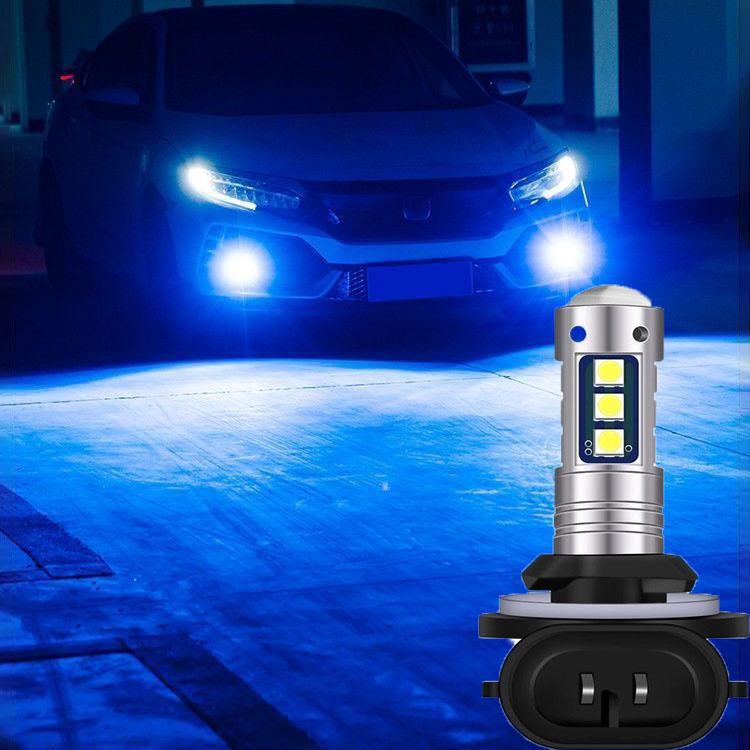 881 Seven Color Natural/ Strobe Light LED Car Front Fog Light 220W Super Bright Headlight Car Light Bulb