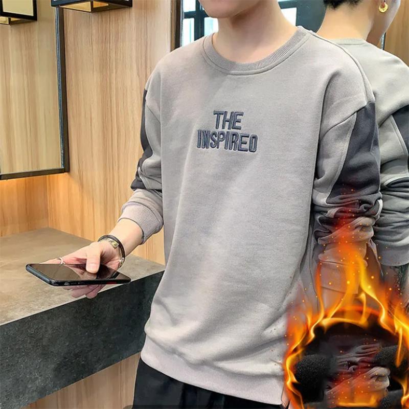 Men's Sweater Autumn Trend Bottoming Sweatshirts Top Clothes Autumn Loose Long-sleeved Sweater