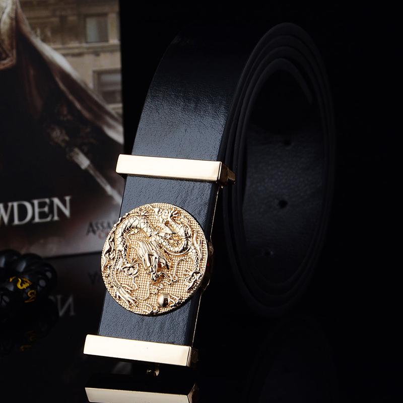 Belt male casual black youth belt male wild letter smooth buckle belt youth student belt female