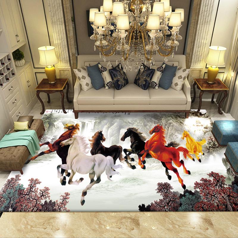 3D Creative Doormat Plant Printed Carpet Hallway Carpets for Living Room Bedroom Rug Anti-skid Floor