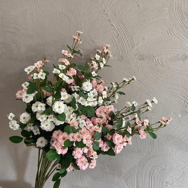 European and American Style Simulation Flower Small Rose Fake Flower Props Holding Flowers Rose Florist Home Furnishing Decoration