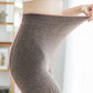 Knitted Twist Leggings Women's Spring and Autumn Thin Pantyhose White Gray Coffee Color Stepping Pants Nine-point Bottoming Socks Stretch Pants