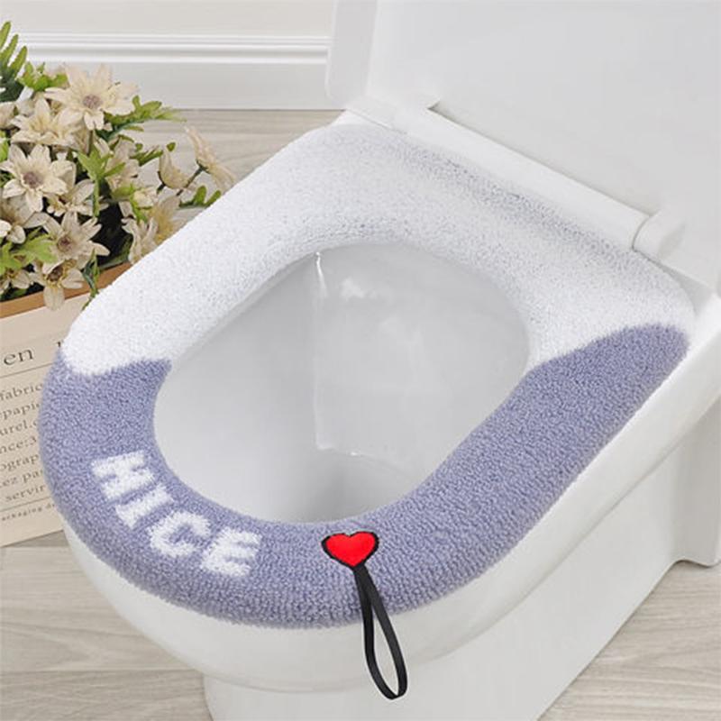 Thickened Toilet Seat Four Seasons Universal Household Toilet Seat Ring Cartoon Cute Toilet Seat