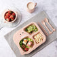 Creative Cartoon Dinosaur Children's Dinner Plate Bowl Lunch Box Lunch Tray Baby Anti-fall Children's Tableware Bowl Breakfast Grid Plate