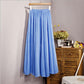 Vintage Women Cotton Linen Skirt High Waisted Elegant Sexy Solid White Black Pleated Skirts Female Maxi Skirts Women Long Skirts