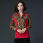Autumn Winter Ethnic Style  Floral Print Sweater Knit Pullover Jumper Tops  Casual Slim Warm Woolen Sweater