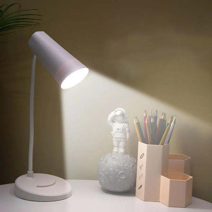 LED Eye Protection Learning Reading Table Lamp Three-speed Touch Dimming USB Charging Plug-in Small Table Lamp