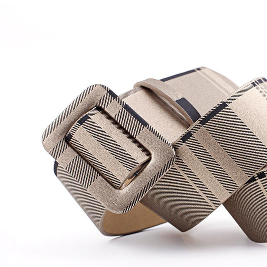 Belts Fashion Classic Square Buckle Women Wide Belt Women's High Quality Women Casual