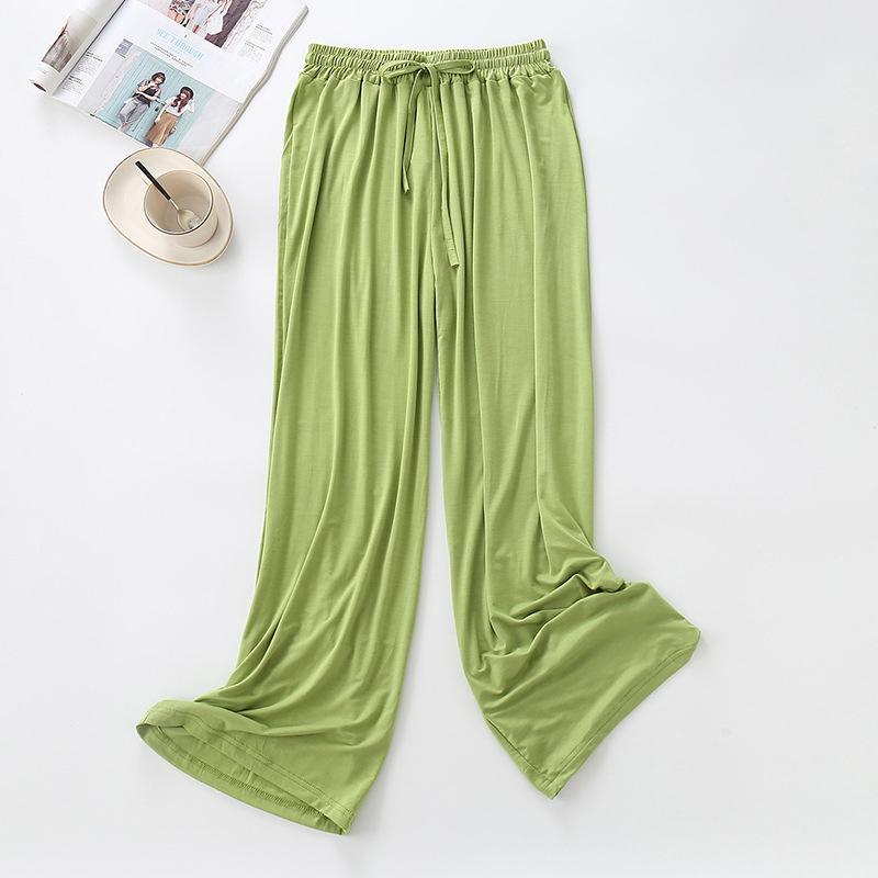 Summer Pants Women Plus Size Loose Flared Casual Long Trousers Lady Bottoms