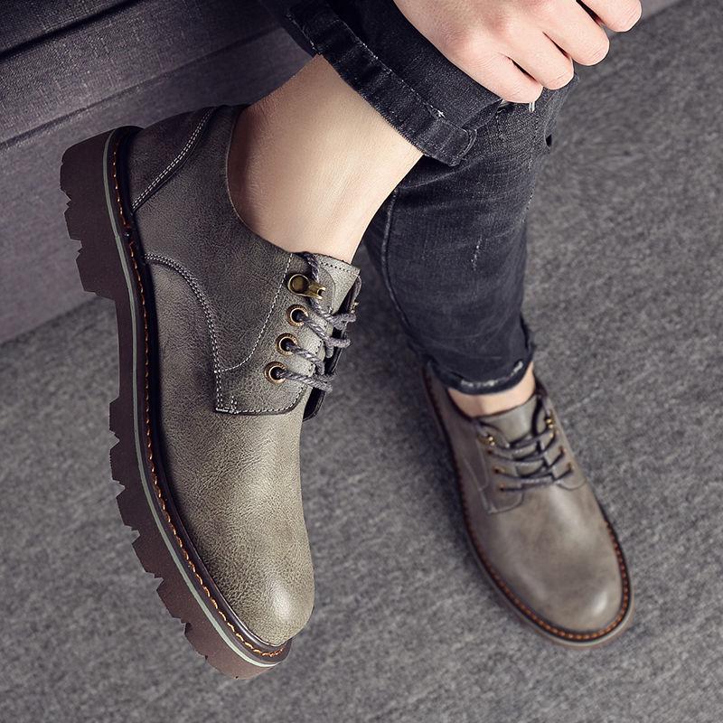 Fashion Men Leather Martin Shoes Luxury Classic Men Shoes Waterproof Martin Shoes Outdoor Footwear