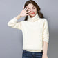 Autumn and Winter Mohair Turtleneck Sweater Short Loose Knit Bottoming Shirt Casual Women's Top