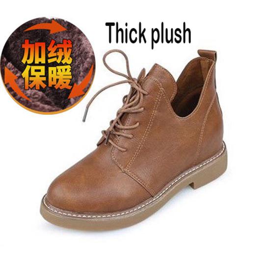 Pair of Women Shoes Lace Martin Boots Women's Boots 2019 Autumn Shoes Ladies Single Shoes Sneakers