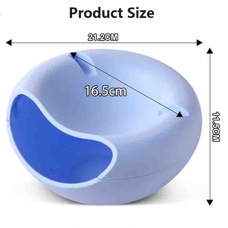 Creative Double-layer Lazy Fruit Plate Nibbling Melon Seed Plate Lazy Artifact Multi-functional Mobile Phone Bracket