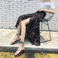 Long Floral Chiffon Casual Skirt One-piece Skirt Women Summer Chiffon Wrap Skirt Long Beach Skirt