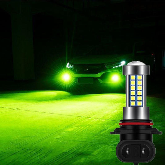 9006 Seven Color LED Car Front Fog Light Natural / Strobe Light 220W Super Bright Headlight Car Light Bulb