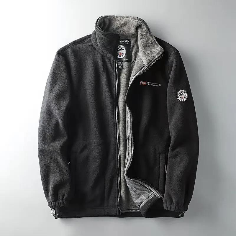 Functional Outdoor Cold Jacket Men's Plus Size Warm Jacket Autumn and Winter Fleece Jacket Jacket
