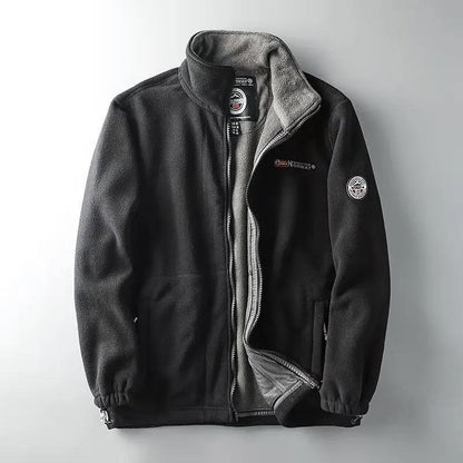 Functional Outdoor Cold Jacket Men's Plus Size Warm Jacket Autumn and Winter Fleece Jacket Jacket