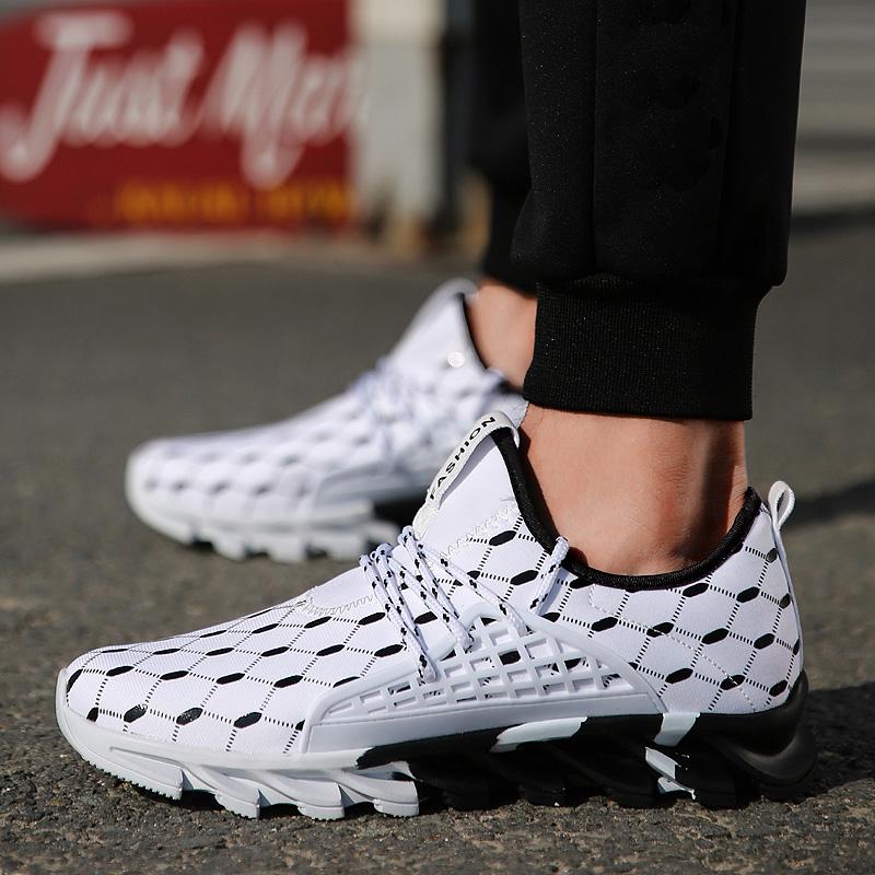 Men's Fashion Printed Sports Running Shoes Breathable Outdoor Casual Shoes Plus Size 39-47