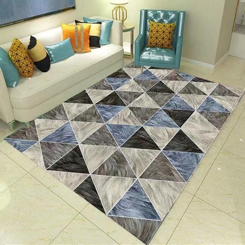 Modern Minimalist Home Living Room Carpet Mat Bedside Blankets In The Bedroom Scandinavian Style Geometric Carpet