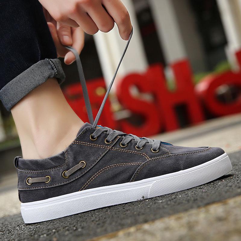 Spring Canvas Shoe Man Board Shoe Man Cloth Shoe All Go Together Student Recreational Shoe