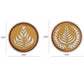 4 Packs of Nordic Coffee Pad Creative Insulation Pad Coaster Restaurant Simple Thickened Coaster